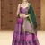 Lehenga Choli Jacquard Kanjiwaram silk in Purple