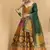 Lehenga Choli Jacquard Kanjiwaram silk in Yellow
