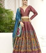 Red Kanijwaram Jacquard Designer Lehenga Choli For Ceremonial