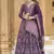Lavender Kanijwaram Jacquard Woven Lehenga Choli