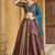 Turquoise color Jacquard Designer Lehenga Choli For Festival