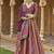 Wine color Jacquard Designer Lehenga Choli For Festival