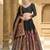 Black Color Jacquard  Designer Work Lehenga Choli For Ceremonial