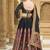 Black Color Jacquard  Designer Work Lehenga Choli For Ceremonial