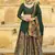 Dark Green Color Jacquard Woven  Work Lehenga Choli