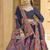 Navy blue Color Jacquard  Designer Work Lehenga Choli For Ceremonial