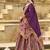 Wine Color Jacquard  Designer Work Lehenga Choli For Ceremonial