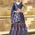 Navy blue color Jacquard Lehenga choli with Dupatta
