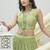 Designer Lehenga Choli Crush Silk in Light Green
