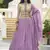 Crush Silk Blend Lehenga Choli in Lavender