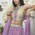 Designer Lehenga Choli Crush Silk in Lavender