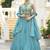 Designer Lehenga Choli Crush Silk in Sky blue