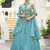 Crush Silk Blend Lehenga Choli in Sky Blue