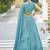 Designer Lehenga Choli Crush Silk in Sky blue