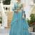 Designer Lehenga Choli Crush Silk in Sky blue