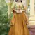 Crush Silk Blend Lehenga Choli in Mustard