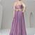 Lavender Festive Look with Silk Crush Lehenga Choli