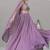 Lavender Festive Look with Silk Crush Lehenga Choli