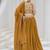 Mustard Festive Look with Silk Crush Lehenga Choli