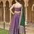 Purple Kanjiwaram Silk Jacquard Woven Trendy Lehenga Choli