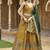 Yellow Kanjiwaram Silk Jacquard Woven Trendy Lehenga Choli