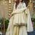 Cream Embroidered sharara Set