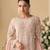 peach georgette salwar suit for women wedding wear-Full Stitched free size