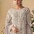 designer pakistani style beige georgette salwar suit for women wedding wear