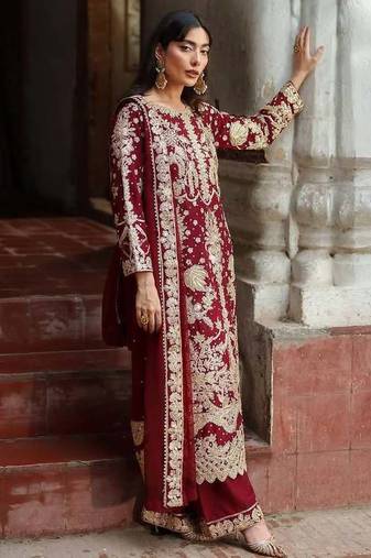 Elegant Embroidered Designer Suit Set