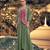 elegant pista green crop top suit set for women wedding wear