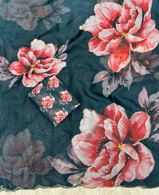 beautiful blue tabby silk saree for women summer wear 4