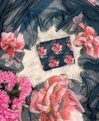 beautiful blue tabby silk saree for women summer wear 6