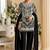 Black embroidered beads & sequence work heavy georgette festive salwar kameez