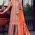 Orange Heavy Embroidered Designer Palazzo Suit