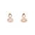 Elegant pink stone kundan necklace set with matching earrings