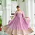 Purple Faux Georgette Gown and duptta 