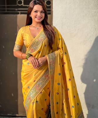 Baluchari silk zari woven saree 2
