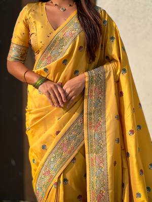 Baluchari silk zari woven saree 3
