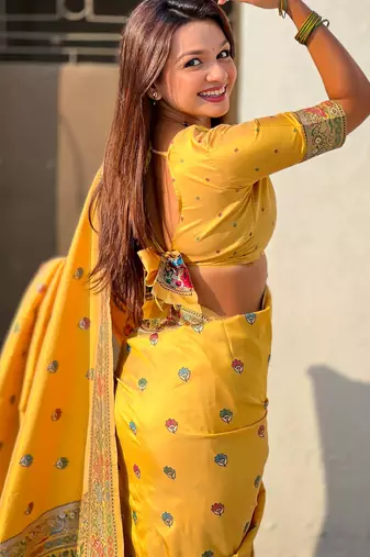 Baluchari silk zari woven saree