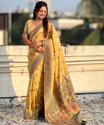 Baluchari silk zari woven saree 5