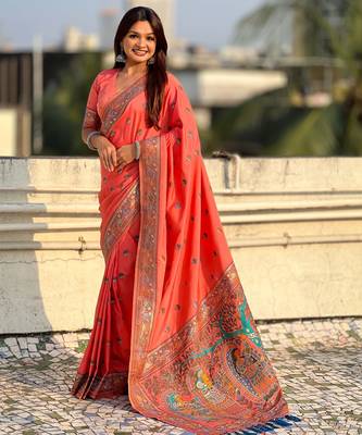 Baluchari silk zari woven saree 1