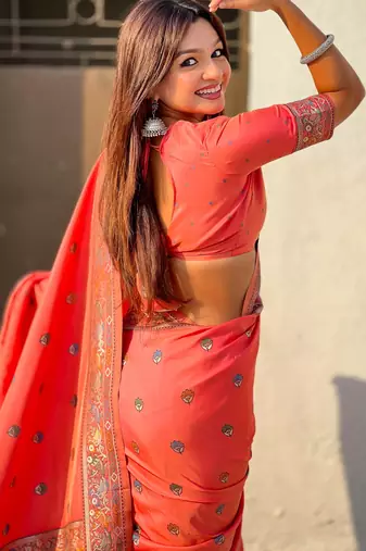 Baluchari silk zari woven saree
