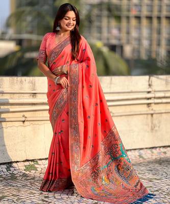 Baluchari silk zari woven saree 5