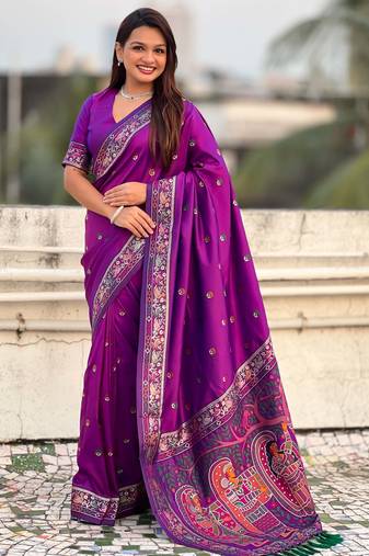 Baluchari silk zari woven saree