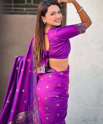Baluchari silk zari woven saree 4