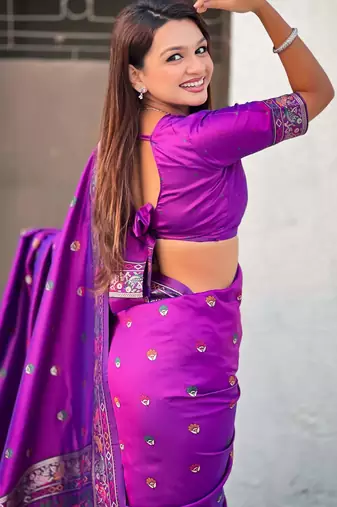 Baluchari silk zari woven saree