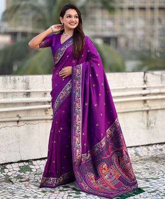 Baluchari silk zari woven saree 5