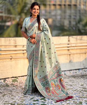 Baluchari silk zari woven saree 1