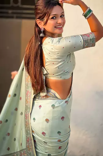 Baluchari silk zari woven saree