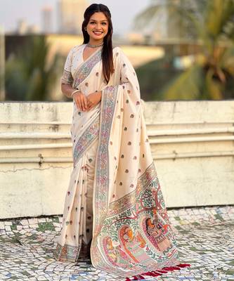Baluchari silk zari woven saree 1